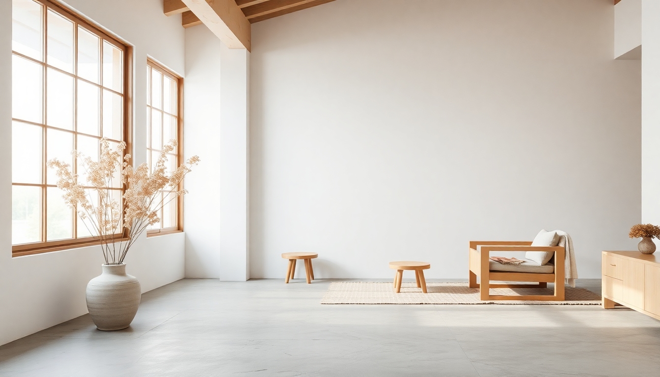 塩系インテリアの空間